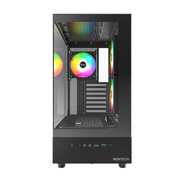 Montech XR Black PC Case - Vektra Computers LLC Montech XR Black PC Case - Vektra Computers LLC